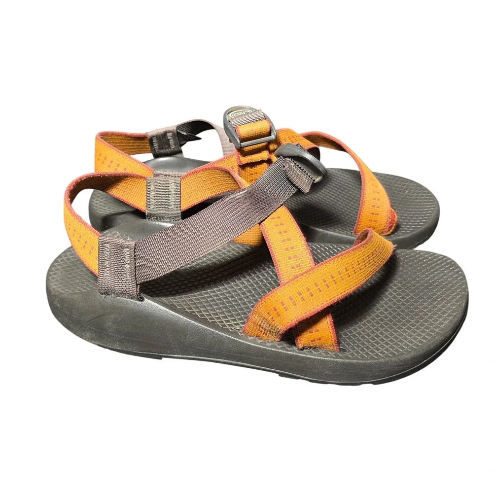 Chaco Z1 Classic Mens Sandals Orange Brown Strappy Sport Hiking Water Shoes M9
